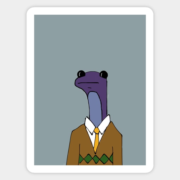 Office Newt Sticker by PruneyToons